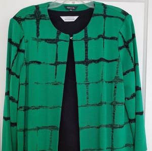 Misook Women's Sz XL Jacket & Tank
